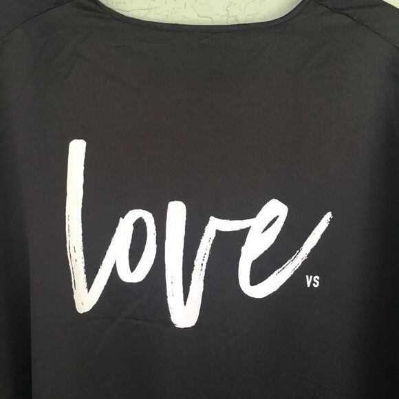 Victoria’s Secret Black Robe NWT LOVE One Size - Picture 12 of 14